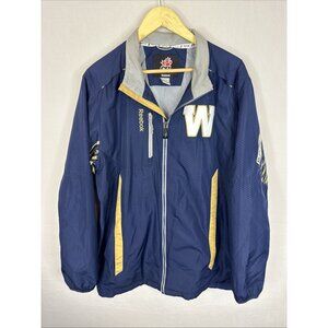 Reebok CFL Winnipeg Blue Bombers Sideline Jacket Windbreaker Mens L